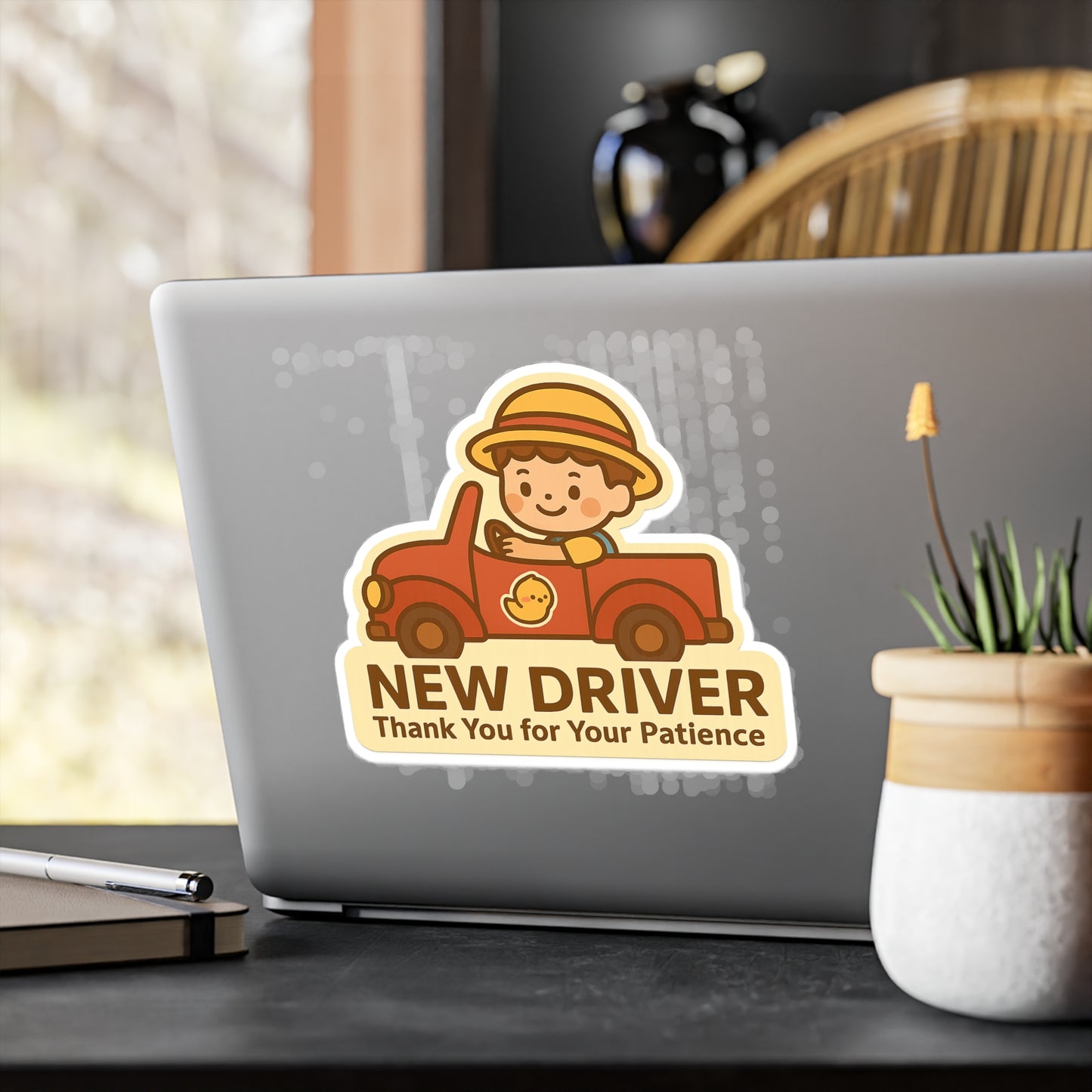 Jacky “New Driver” Kiss-Cut Vinyl Decal