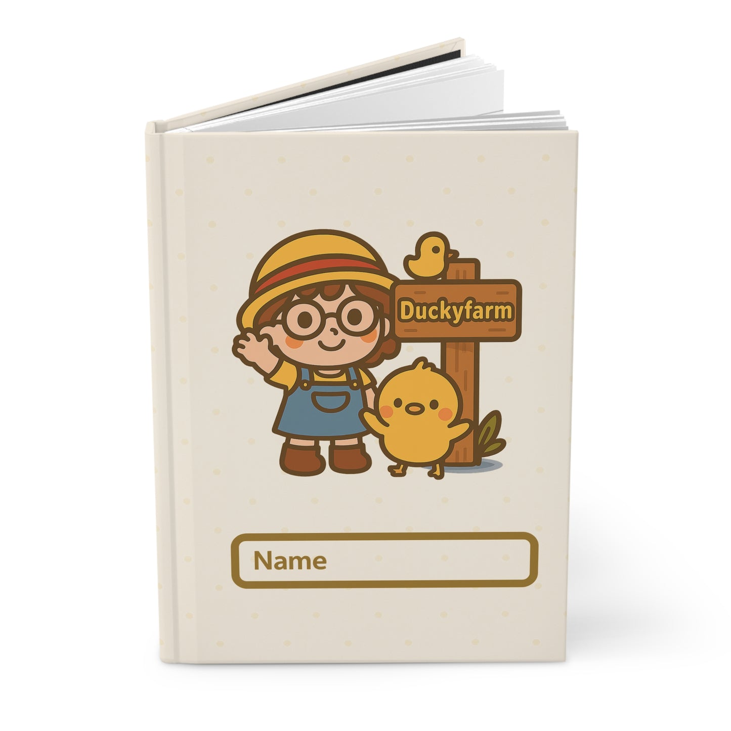 Personalized Duckyfarm Hardcover Journal for Kids