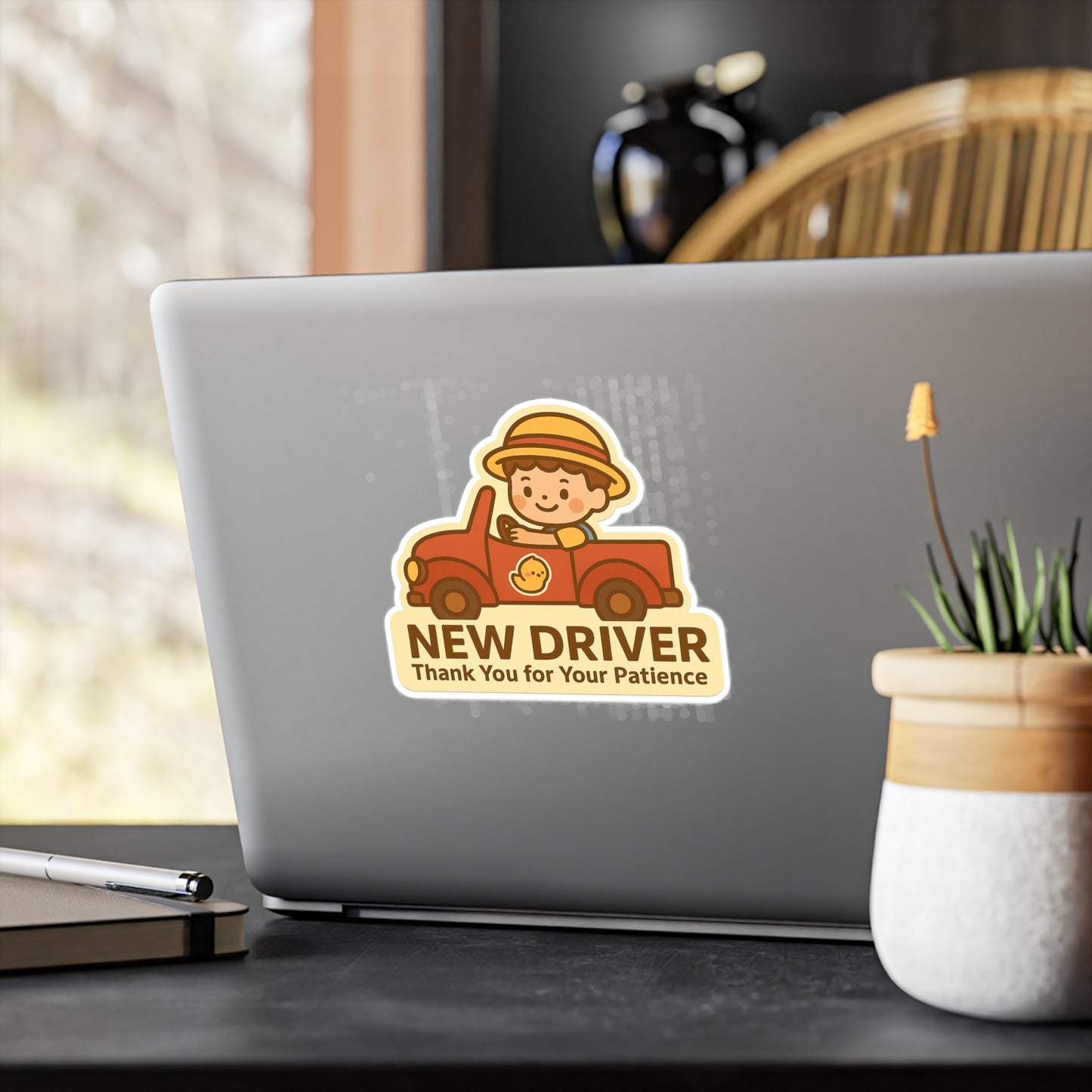 Jacky “New Driver” Kiss-Cut Vinyl Decal