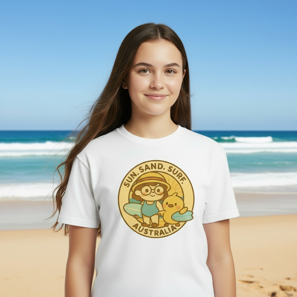 Cute Beach Vibes Two-Sided Unisex T-shirt
