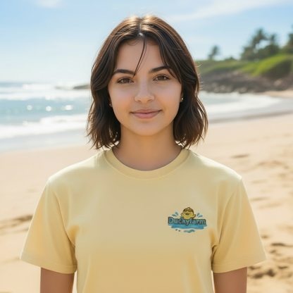 Duckyfarm Sunny Embroidered Unisex T-shirt